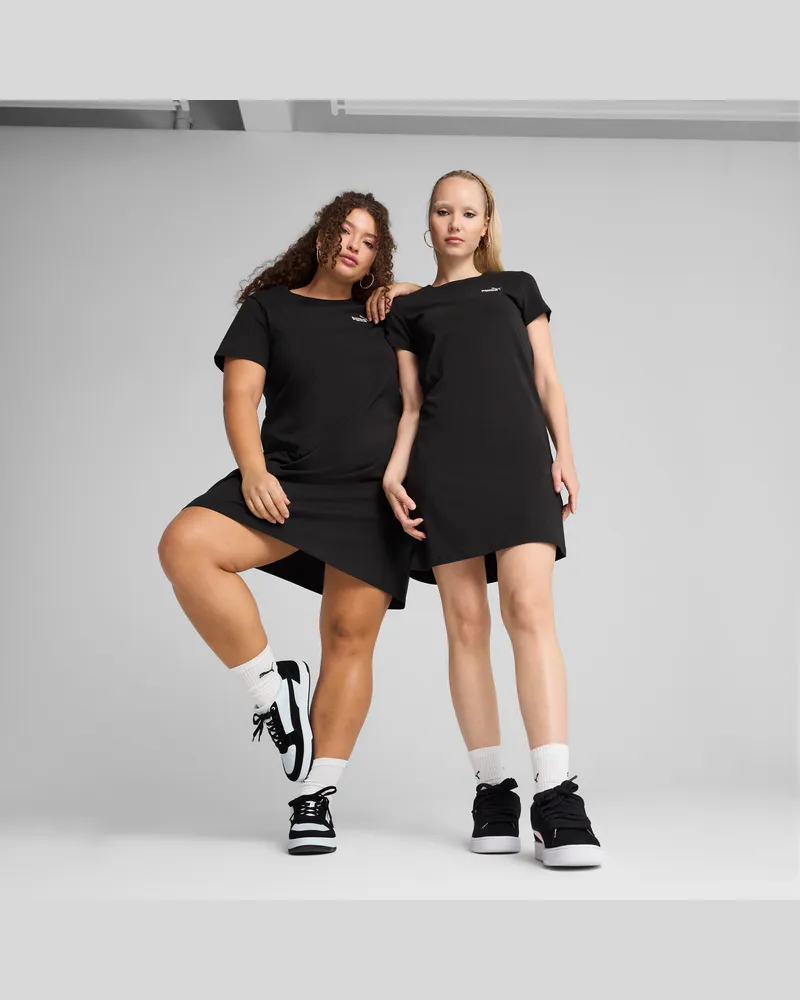 Puma ESS Small No. 1 Logo Slim Kleid Damen, Kleidung, Schwarz Schwarz
