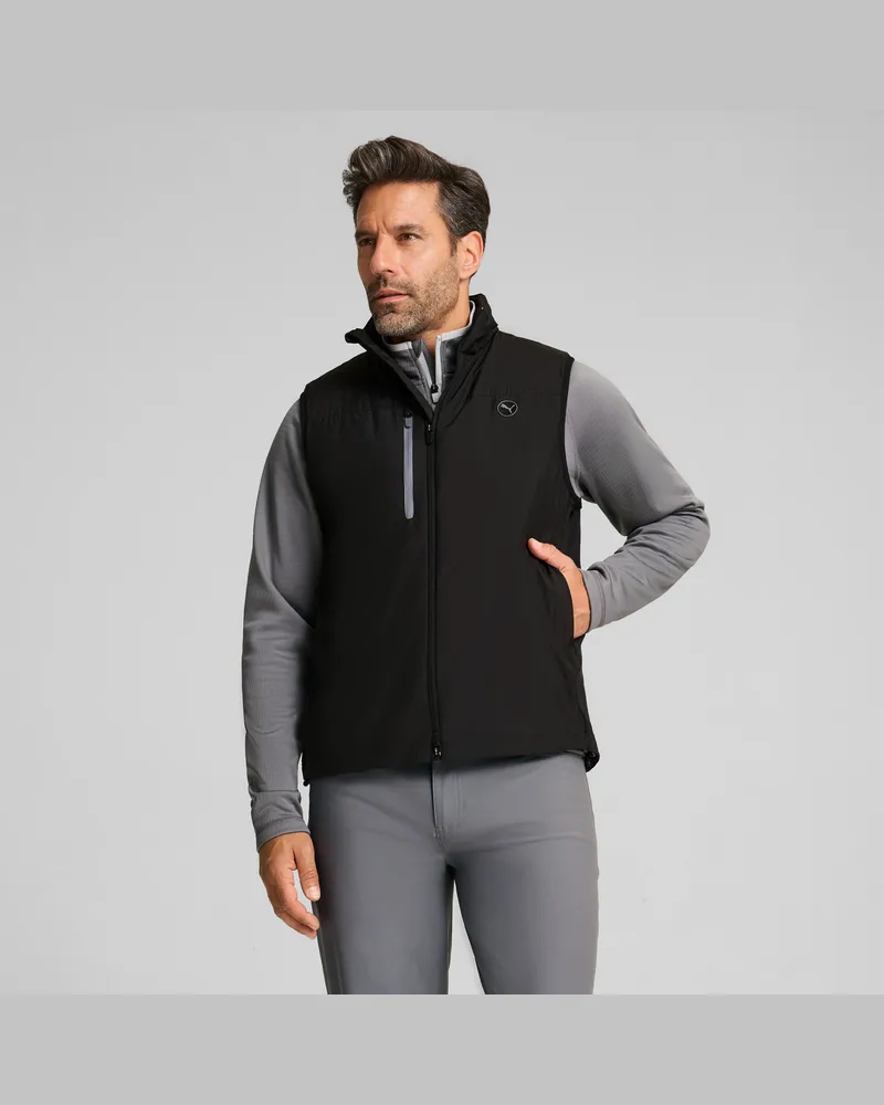 Puma Hielands Golfweste Herren, Kleidung, Schwarz Schwarz