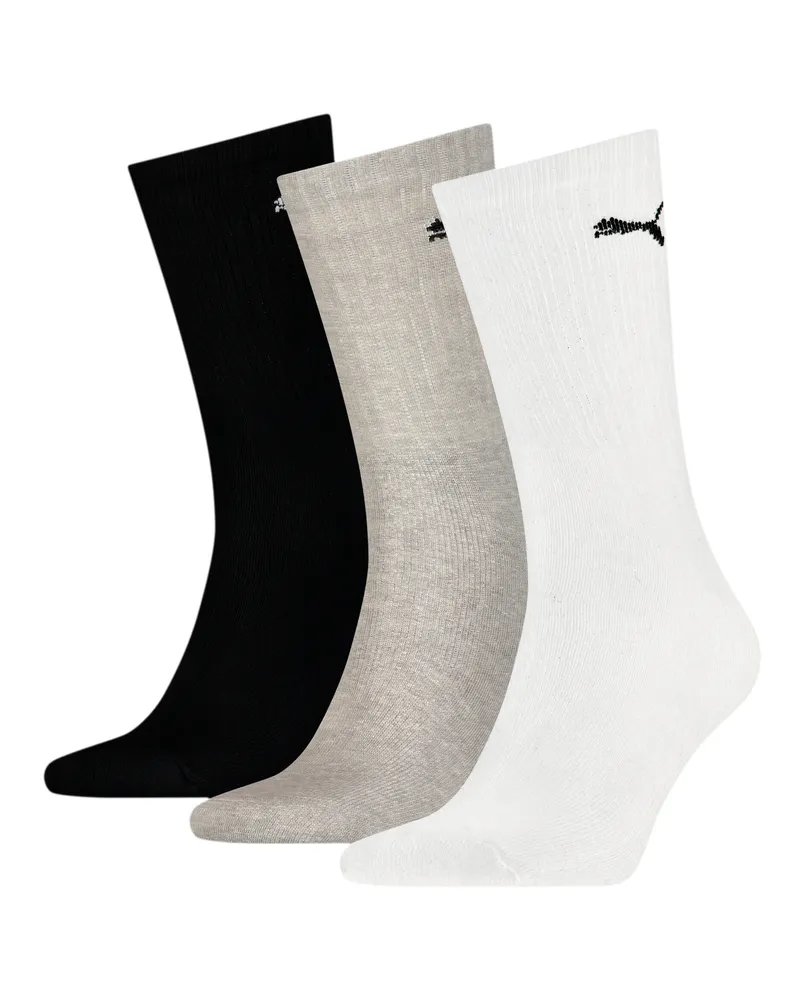 Puma leichte Sport Crew Socken 3er-Pack, Kleidung, WeiÃŸ Weiãÿ