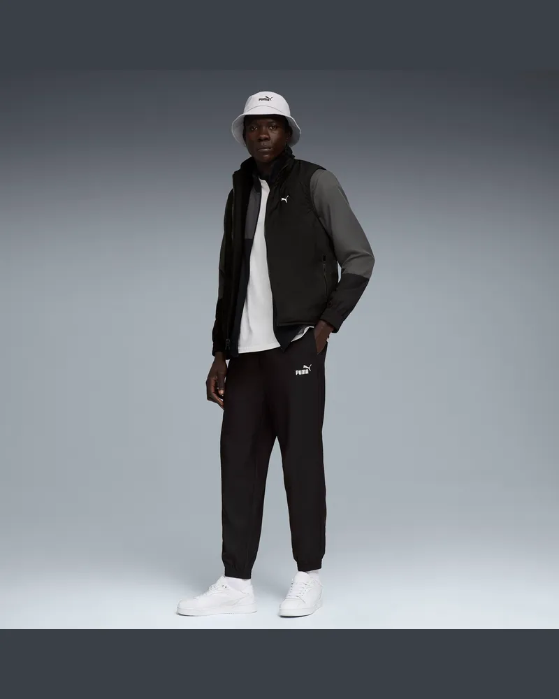 Puma Gewebter Colourblock Trainingsanzug Herren, Kleidung, Schwarz Schwarz