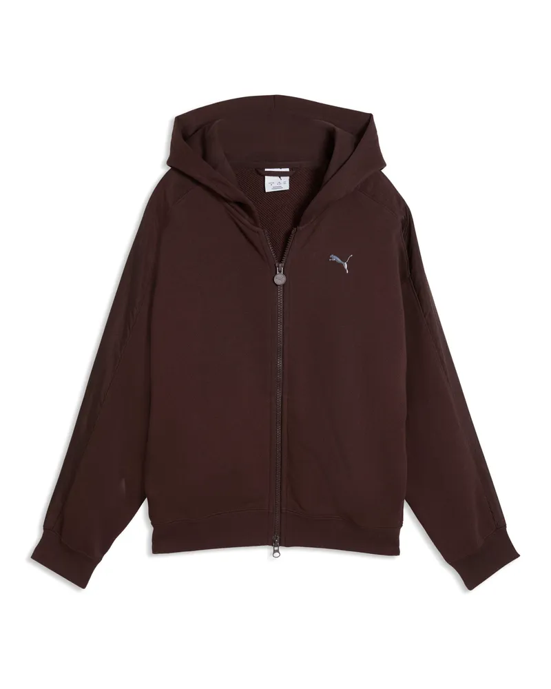 Puma T7 Midnight Shadow Oversized Jacke mit Reißverschluss Teenager, Accessoires, Braun Braun