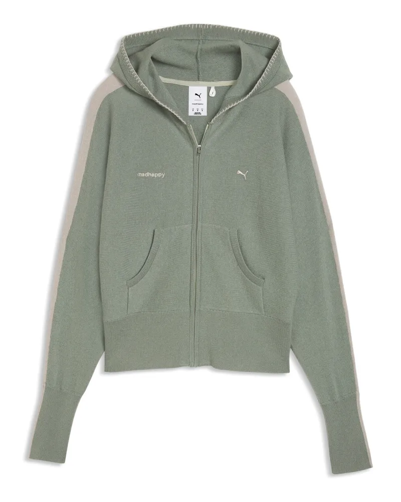 Puma x MADHAPPY T7 Strickjacke Damen, Accessoires, Grün Grün