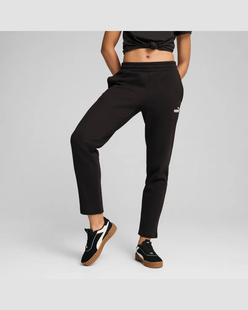 Puma ESS Small No. 1 Logo Jogginghose Damen, Kleidung, Schwarz Schwarz