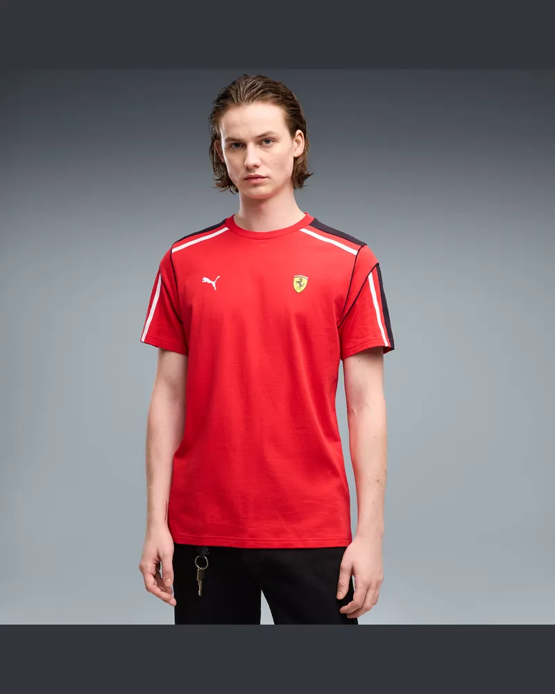 Puma Ferrari MT7 T-Shirt Herren, Accessoires, Rot Rot