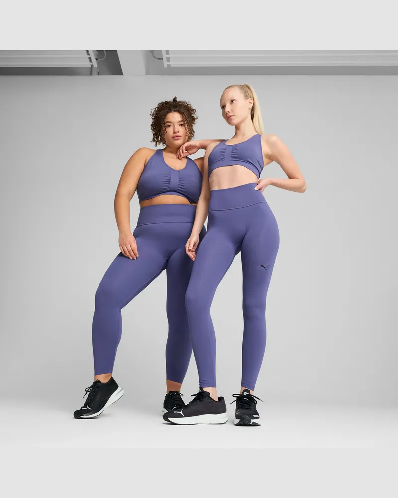 Puma SHAPELUXE Seamless Tights Damen, Kleidung, Blau Blau