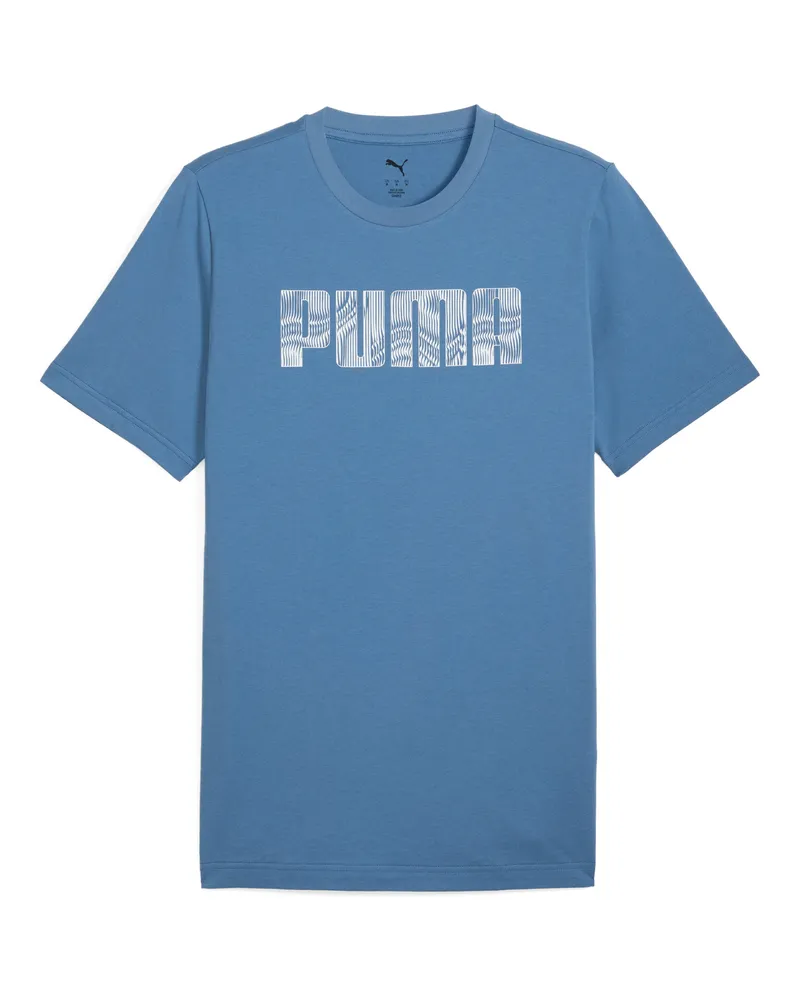 Puma MASS MERCHANTS T-Shirt Herren, Kleidung, Blau Blau
