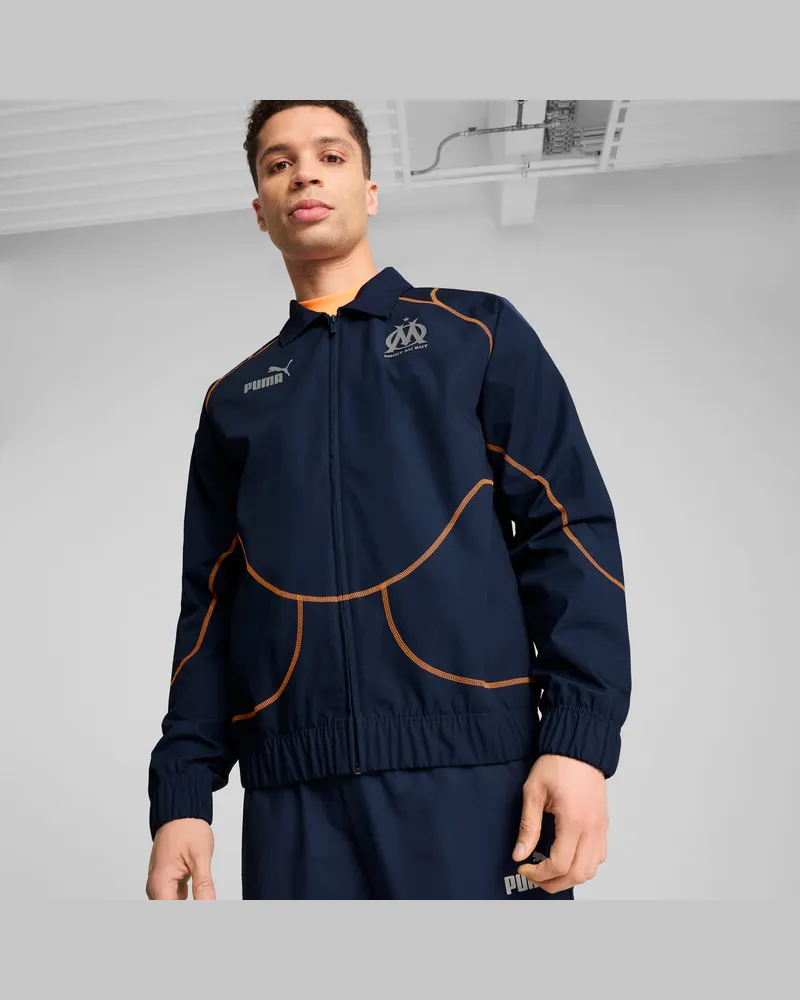 Puma Olympique de Marseille ftblSTATEMENT Trainingsjacke, Kleidung, Blau Blau