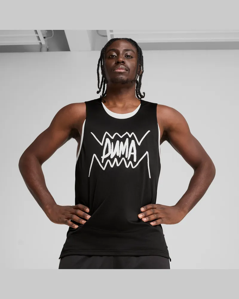 Puma Jaws Core Basketball-Tanktop Herren, Kleidung, Schwarz Schwarz