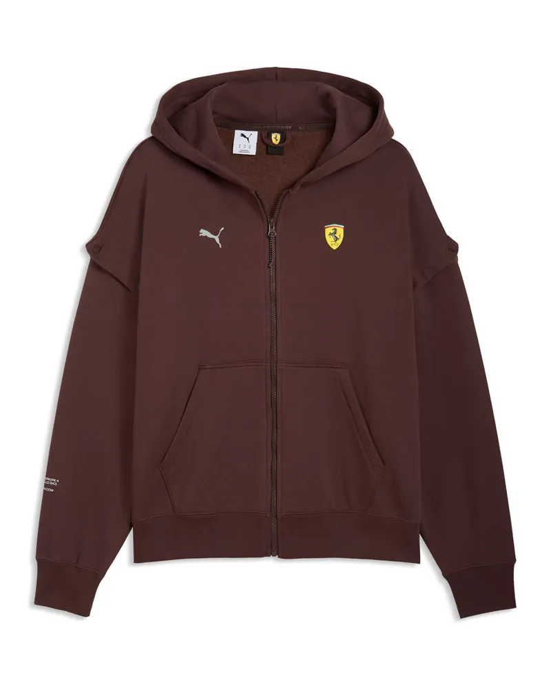 Puma Scuderia Ferrari Premium Oversized Hoodie Herren, Accessoires, Braun Braun