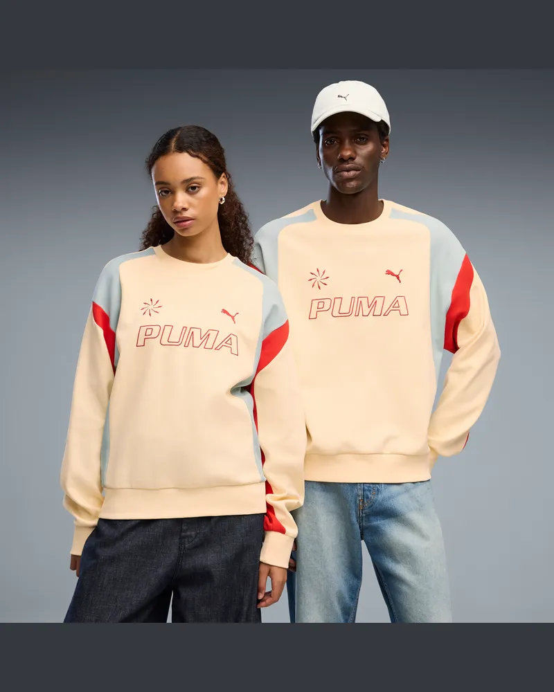 Puma FUTURE..ARCHIVE Relaxed Moto Sweatshirt Unisex, Accessoires, Gelb Gelb