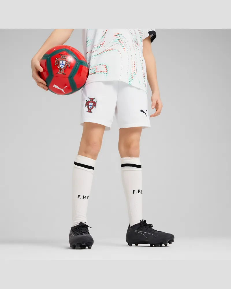 Puma Portugal 2025 Shorts Teenager, Kleidung, Weiß Weiß