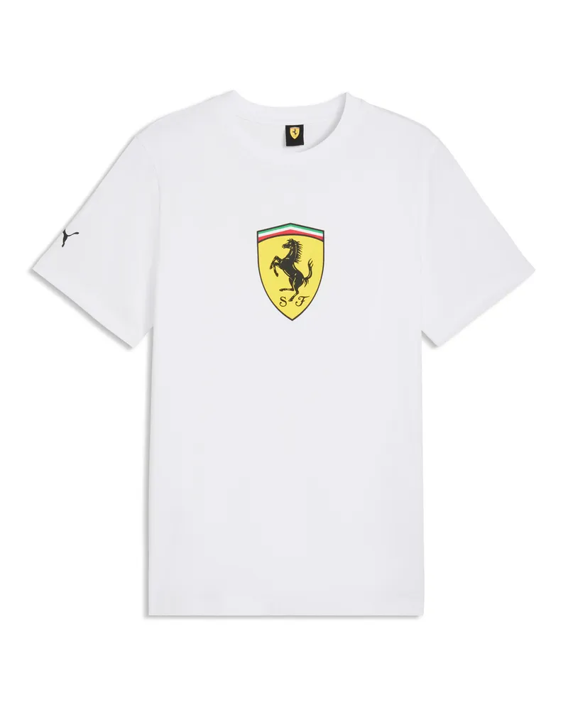 Puma Scuderia Ferrari ColouRot Shield T-Shirt Herren, Accessoires, Weiß Weiß