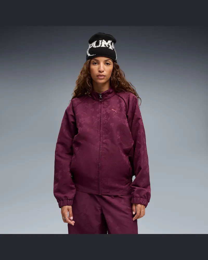 Puma Essentials Elevated Darling Trainingsjacke Damen, Kleidung, Rot Rot