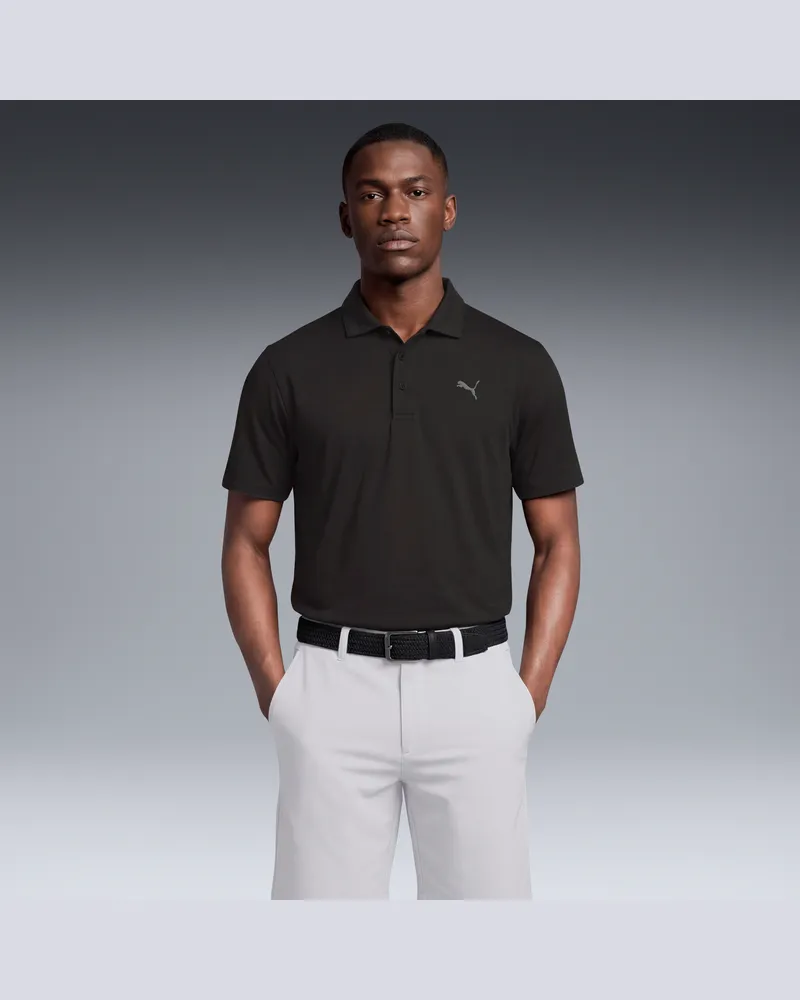 Puma Pure 3.0 Golfpolo Herren, Kleidung, Schwarz Schwarz