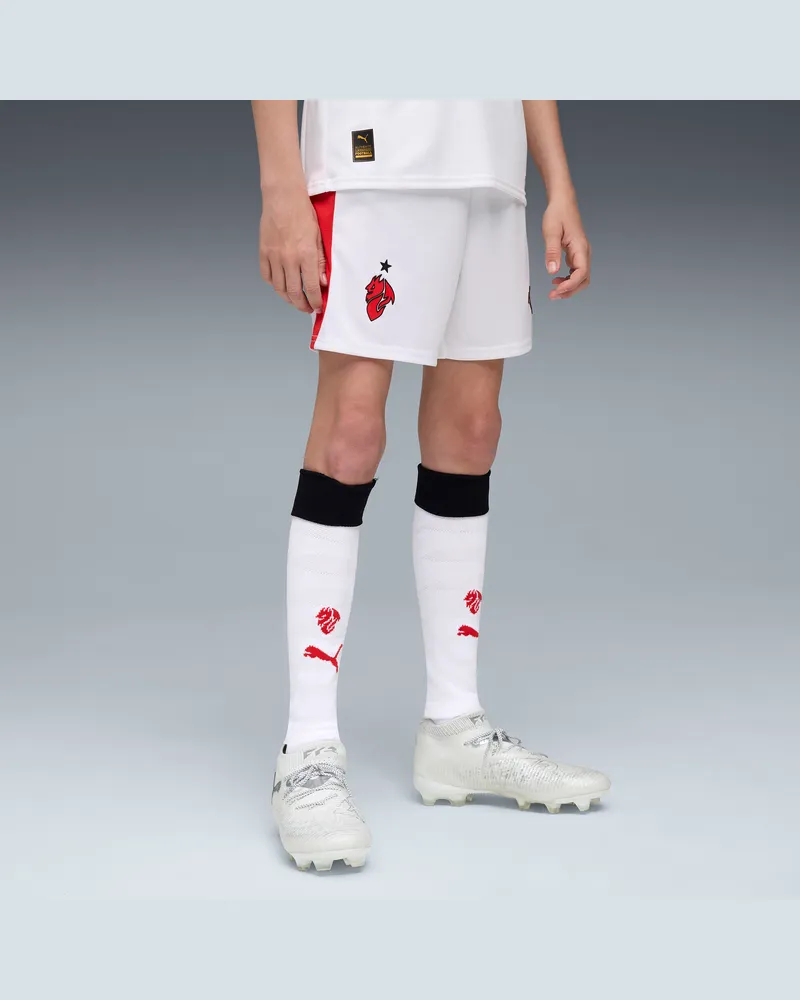 Puma AC Milan 25/26 Shorts Teenager, Kleidung, WeiÃŸ Weiãÿ