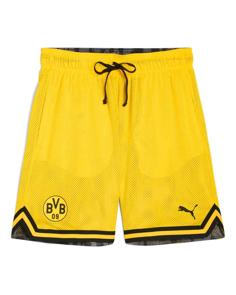 Puma HOOPS x Borussia Dortmund Shorts Herren, Kleidung, Gelb Gelb