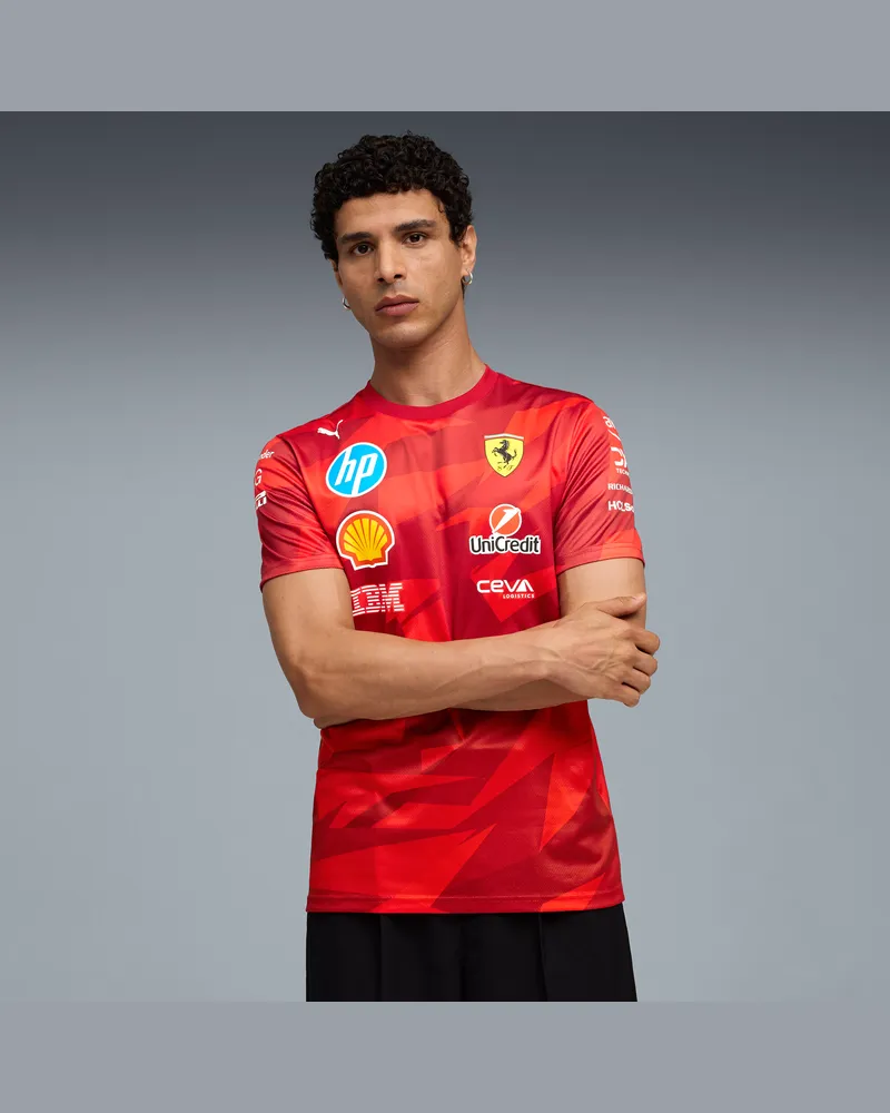 Puma Scuderia Ferrari HP 20 Years of Rot Replica Vegas T-Shirt Herren, Kleidung Rot