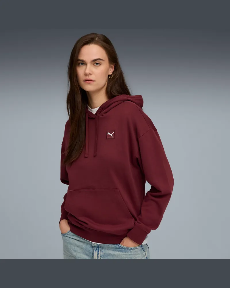 Puma Essentials Elevated Comfort Hoodie Damen, Kleidung, Rot Rot