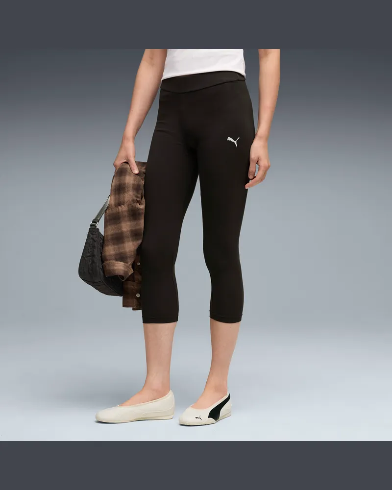Puma Essentials Capri Leggings Damen, Accessoires, Schwarz Schwarz