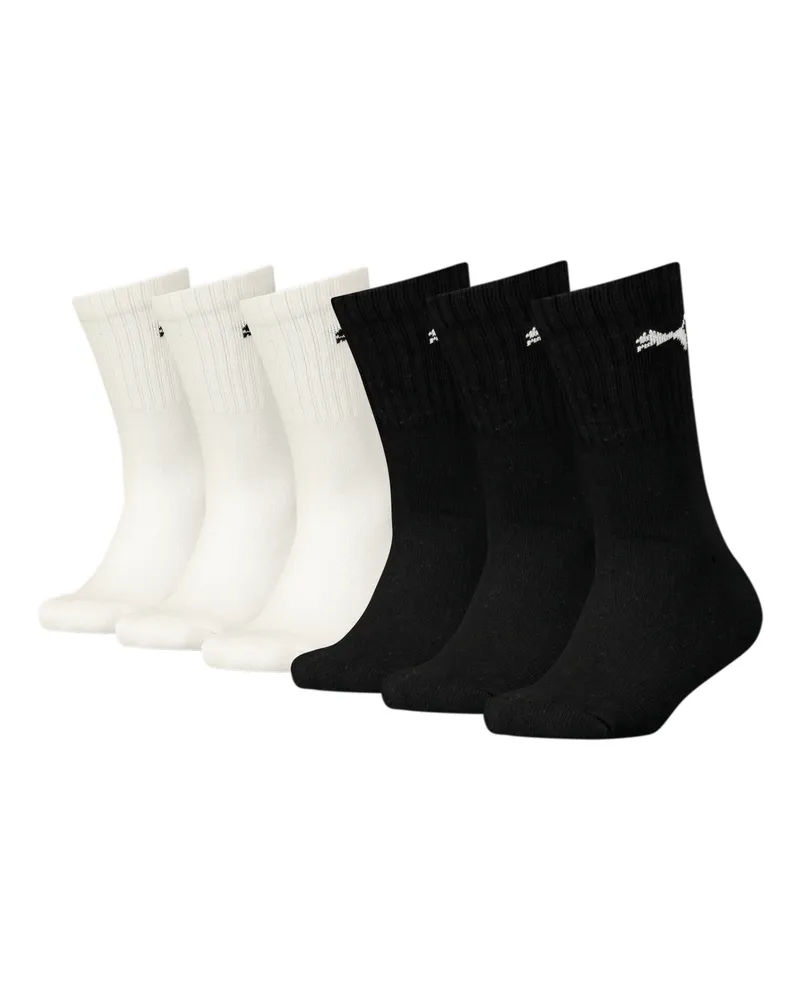 Puma Classic Crew Socken Jungen (6er-Pack), Kleidung, Schwarz Schwarz