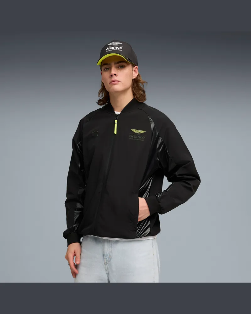 Puma x ASTON MARTIN ARAMCO F1® TEAM Lifestyle Bomberjacke Herren, Kleidung, Schwarz Schwarz