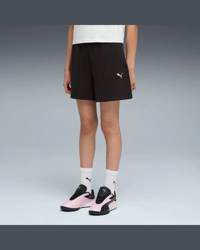 Puma Essentials High-Waist Shorts Teenager, Kleidung, Schwarz Schwarz