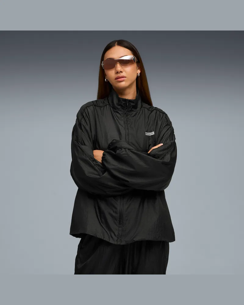 Puma x ROSÉ T7 Trainingsjacke Damen, Kleidung, Schwarz Schwarz