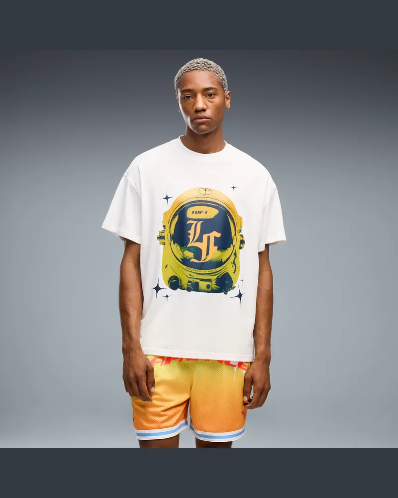 Puma LaFrancé Heem Aerospace Oversized T-Shirt Herren, Kleidung, Weiß Weiß