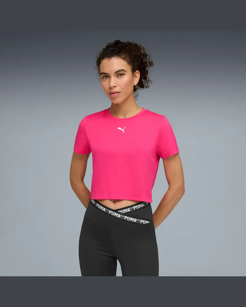 Puma TAD ESSENTIALS Kurzes figurbetontes T-Shirt Damen, Kleidung, Rosa Rosa
