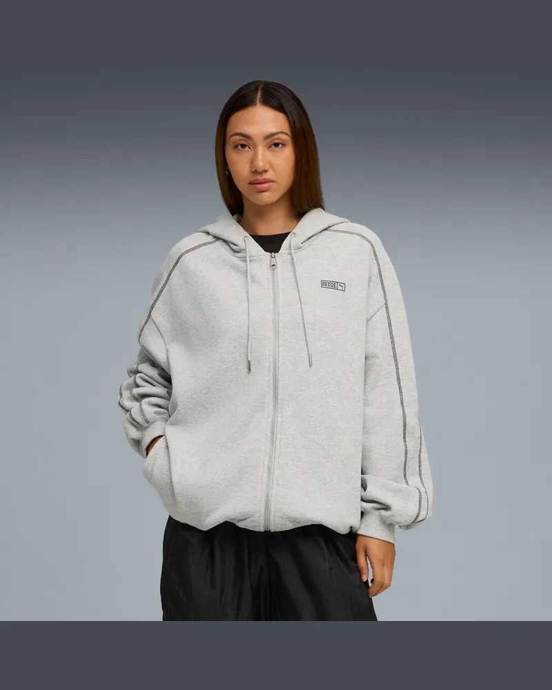 Puma x ROSÉ T7 Hoodie Damen, Kleidung, Grau Grau