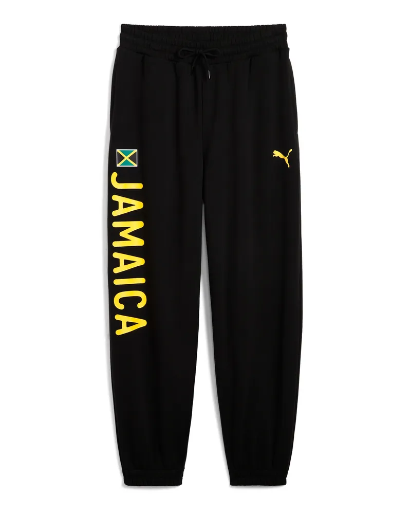 Puma x JAMAICA Village Wear Sweathose Damen, Accessoires, Schwarz Schwarz