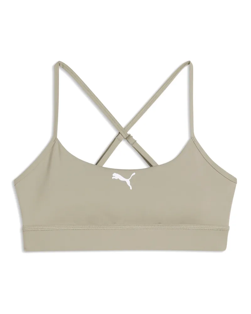 Puma Exhale Low Impact Trainings-BH Frauen, Kleidung Beige