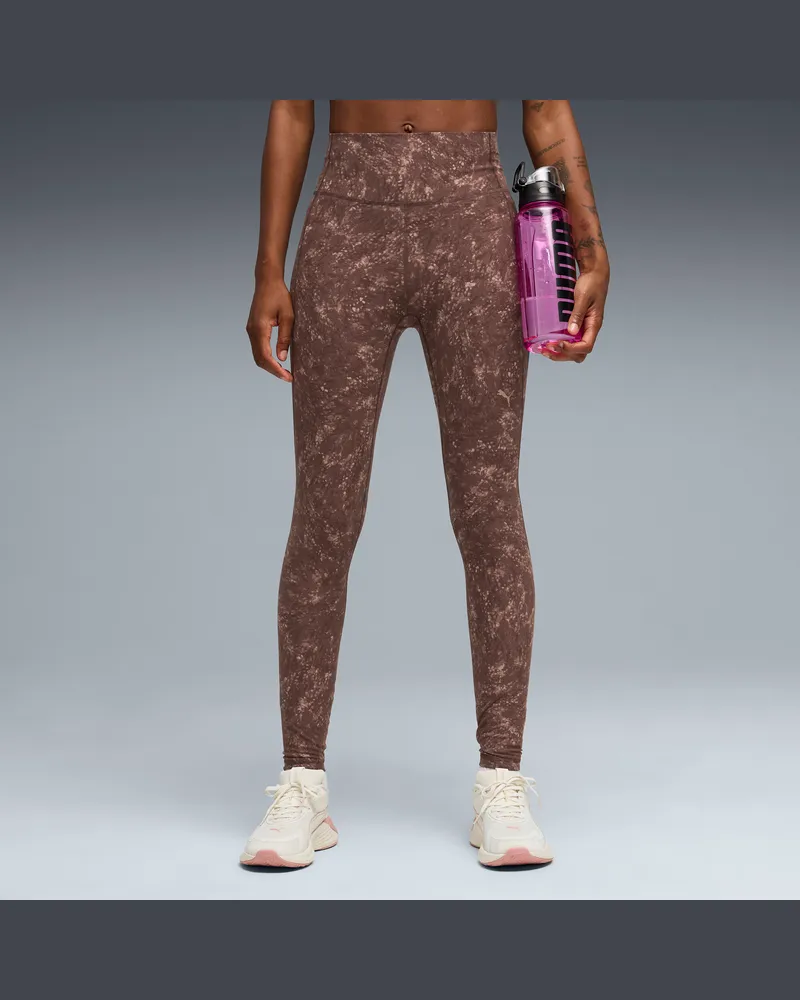 Puma CLOUDSPUN Leggings mit Print Damen, Kleidung, Braun Braun