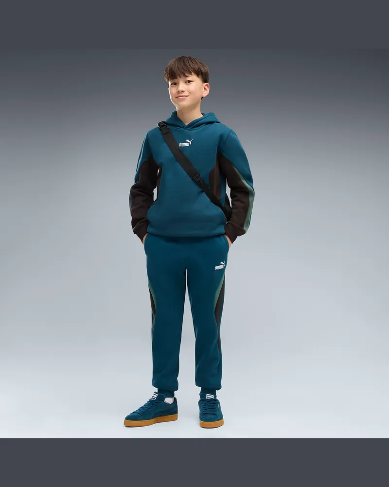 Puma Essentials Colourblocked Jogginghose Teenager, Kleidung, Blau Blau