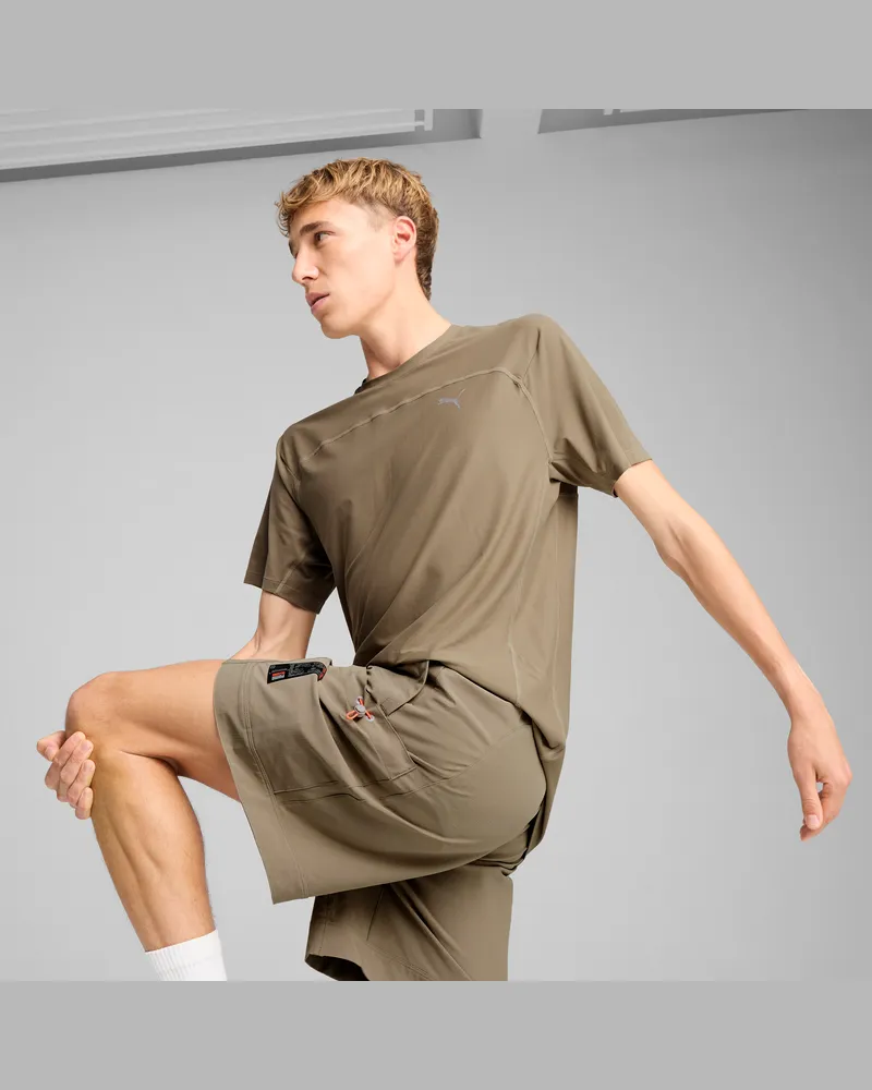 Puma SEASONS coolCELL T-Shirt Herren, Kleidung, Braun Braun