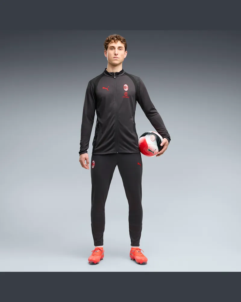 Puma AC Milan Slim Trainingshose Herren, Kleidung, Grau Grau