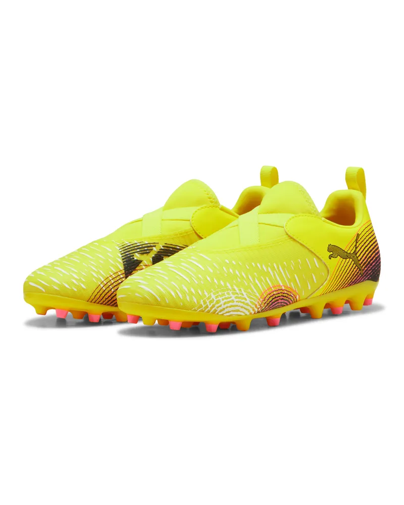 Puma FUTURE 8 MATCH MG Fußballschuhe ohne Schnürung Teenager, Accessoires, Gelb Gelb