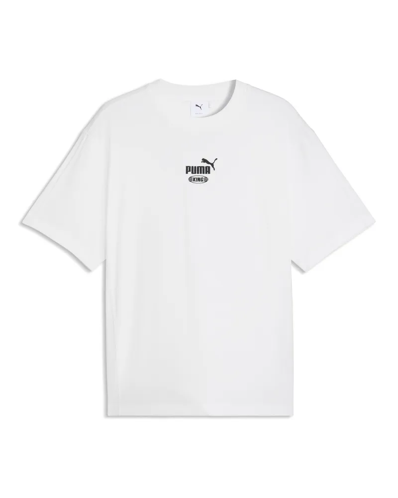 Puma KING Sportstyle Relaxed T-Shirt Herren, Accessoires, Weiß Weiß