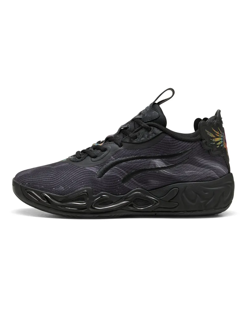 Puma MB.04 Lo Team Basketballschuhe Unisex, Schuhe, Schwarz Schwarz
