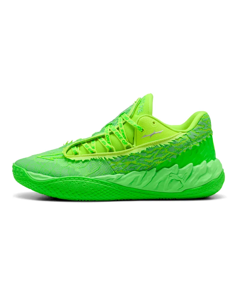 Puma MB.05 Lo Flourish Basketballschuhe Unisex, Schuhe, Grün Grün