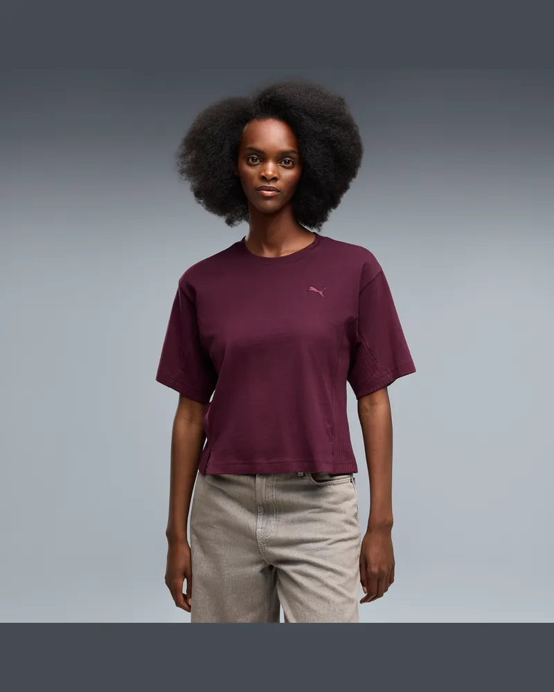 Puma HER Relaxed T-Shirt Damen, Kleidung, Rot Rot