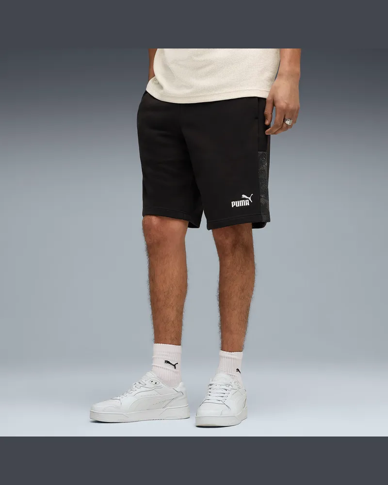 Puma Essentials Camo 10'' Shorts Herren, Kleidung, Schwarz Schwarz