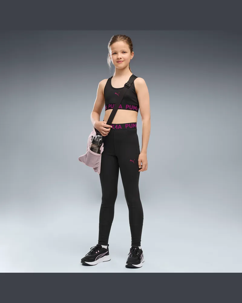 Puma STRONG Trainingsleggings Teenager, Kleidung, Schwarz Schwarz
