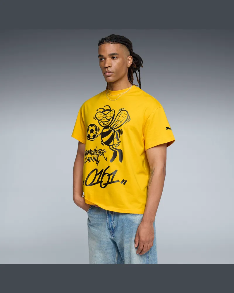 Puma HOOPS x MANCHESTER CITY Basketballshirt Herren, Kleidung, Gelb Gelb