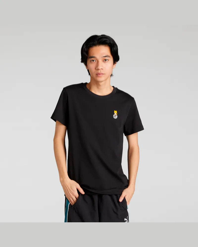 Puma NEKOSAN x HOOPS DYLAN Graphic T-Shirt Unisex, Kleidung, Schwarz Schwarz