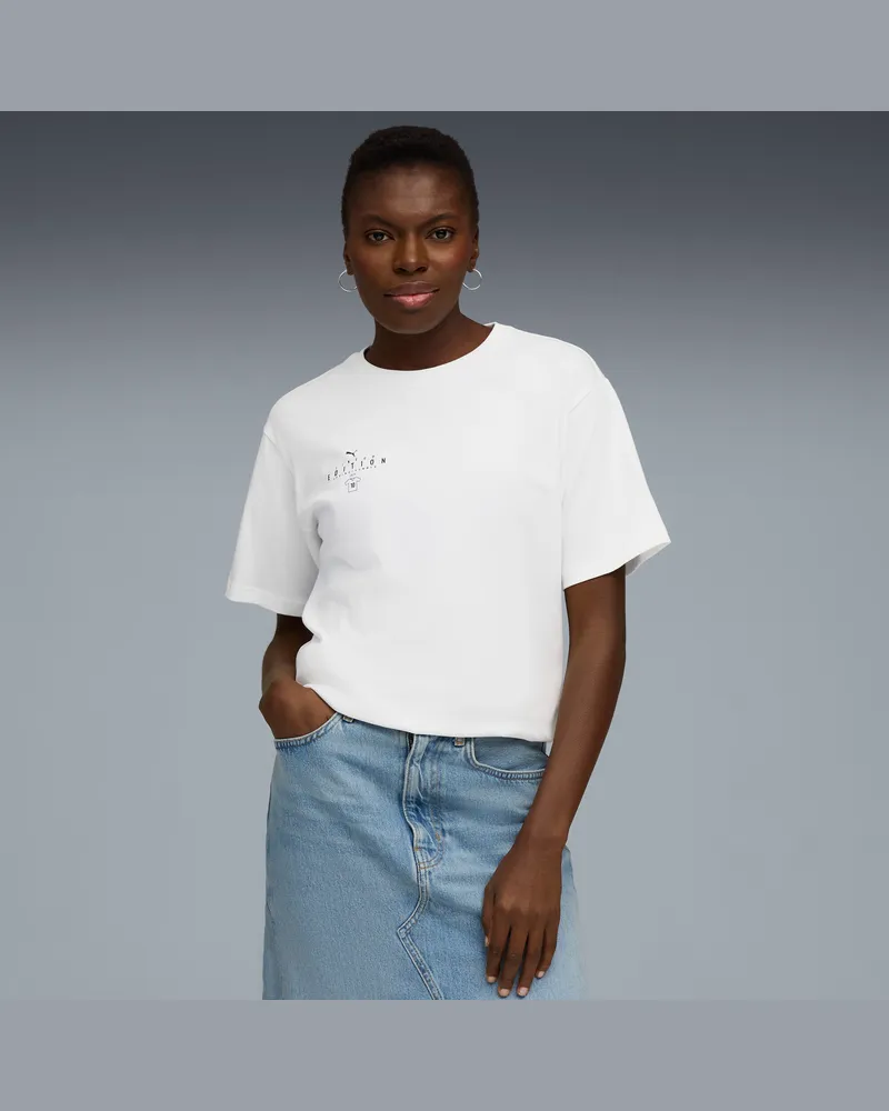 Puma FtblEdition Fußball-T-Shirt Damen, Kleidung, Weiß Weiß