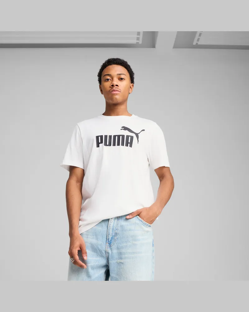 Puma Essentials No. 1 Logo T-Shirt Herren, Kleidung, Weiß Weiß