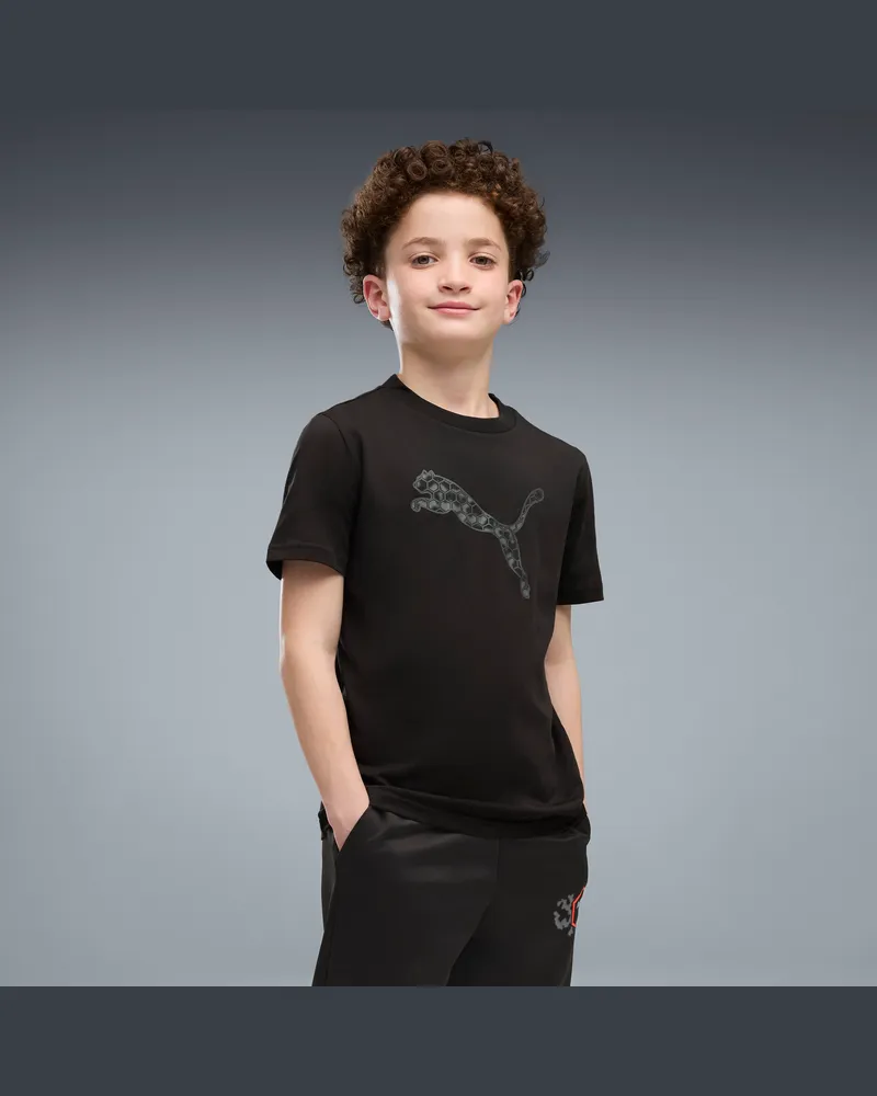 Puma Active Sports Graphic T-Shirt für Jugendliche, Accessoires, Schwarz Schwarz