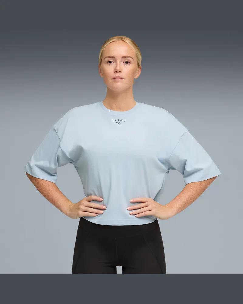 Puma x HYROX Cropped Oversized Lifestyle T-Shirt Damen, Kleidung, Grau Grau