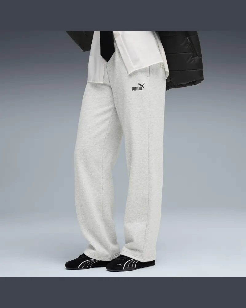 Puma Essentials Small No. 1 Logo Comfort Straight Hose Damen, Kleidung, Grau Grau